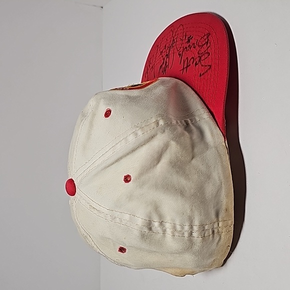 VTG Houston Rockets Basketball Cap Hat NBA Autograph Championship 1993 1994 - Picture 6 of 16